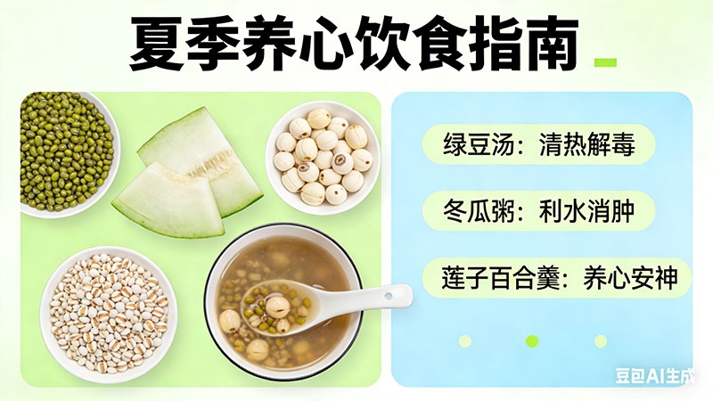 夏季养心饮食 清热祛湿