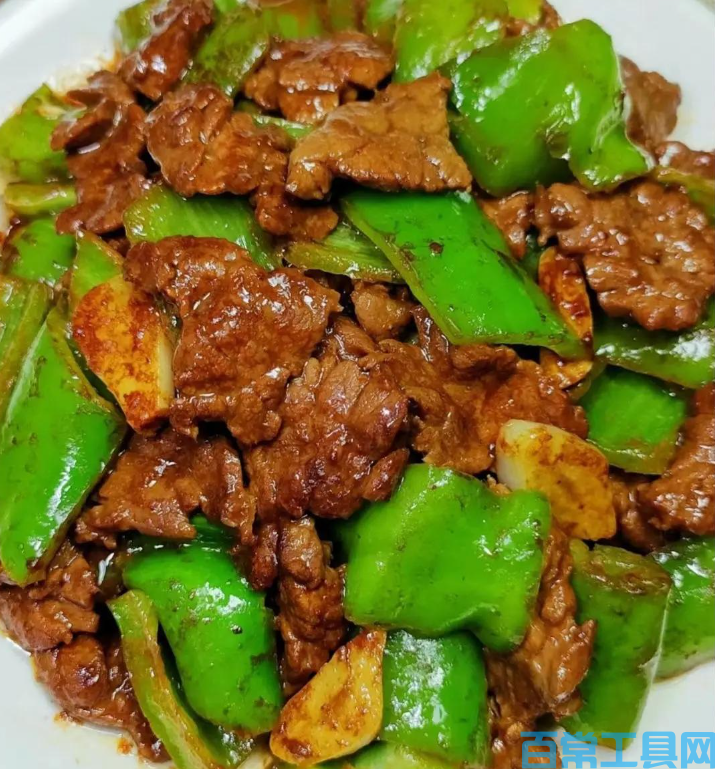 青椒炒肉不老不柴，腌制步骤是关键